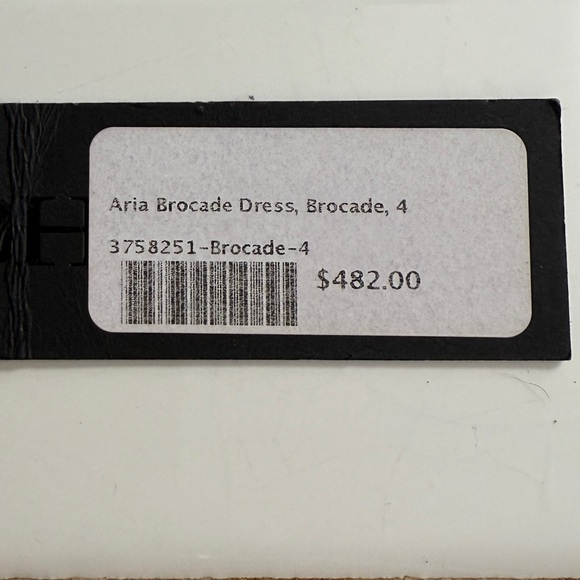 Black Halo Aria Brocade Party Dress size 4 - Picture 8 of 8